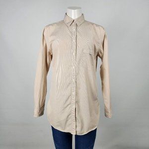 TALULA Boyfriend Fit Cotton Button Up Blouse Size S